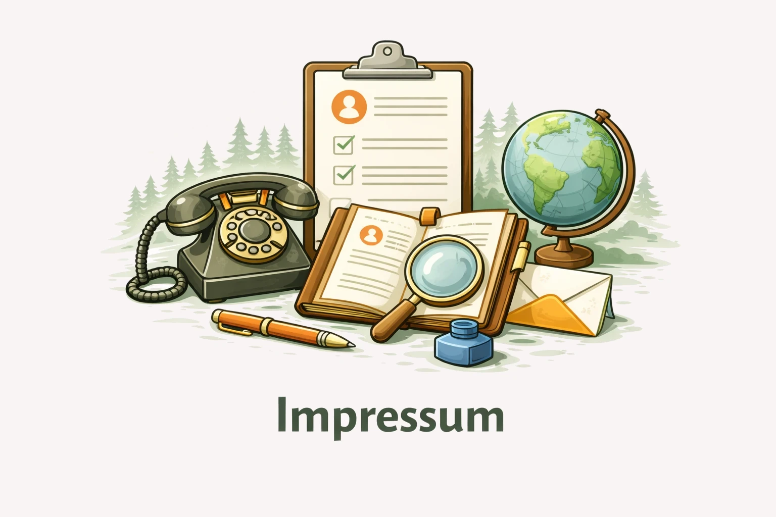 Impressum Symbol